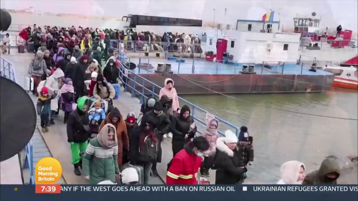 GMB marks International Women's Day with footage of the brave women of Ukraine