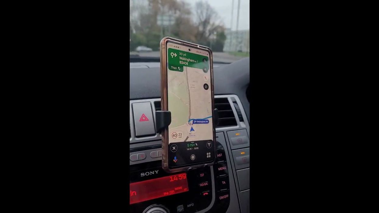 Google Maps captures dramatic moment it hits a man on a motorbike