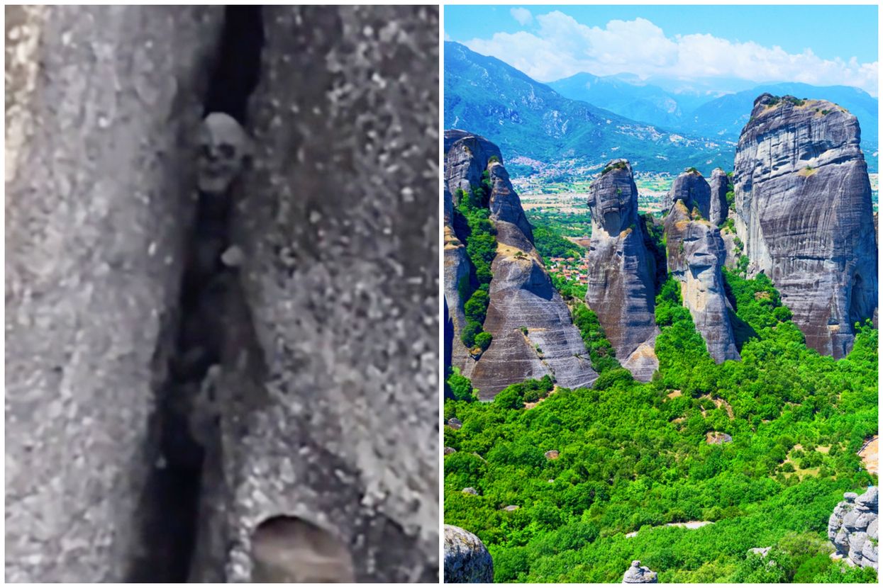 'Giant's skull' discovered at legendary Greek tourist site