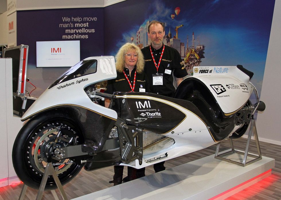 Graham Sykes steam rocket bike