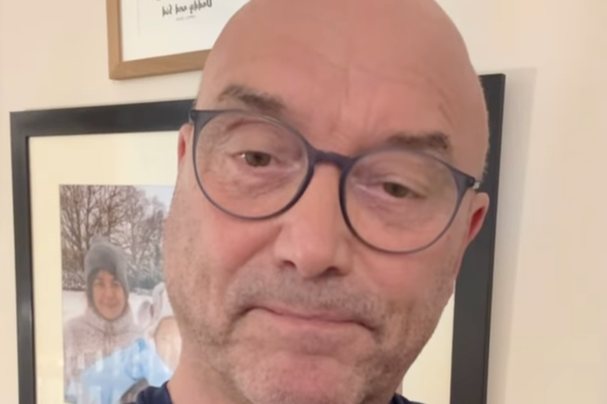Gregg Wallace films himself hitting out at claims of inappropriate jokes.
