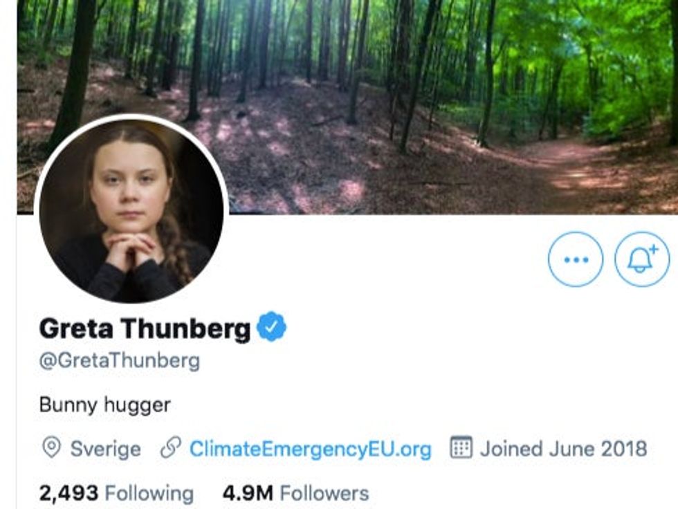 Greta Thunberg has changed her Twitter bio after Boris Johnson\u2019s comments at a climate summit