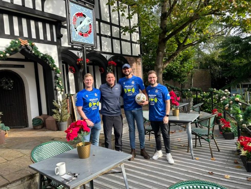 Group standing in a line