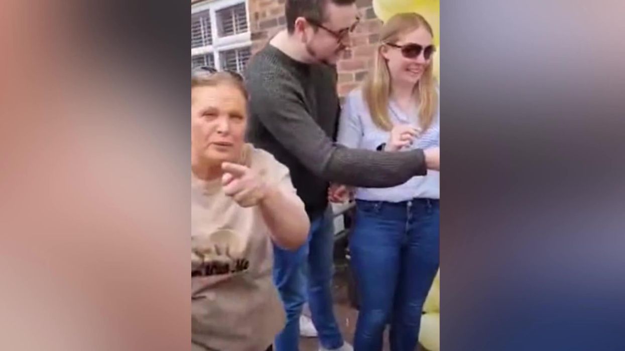 Guests at baby shower get a shock when mum arrives with newborn
