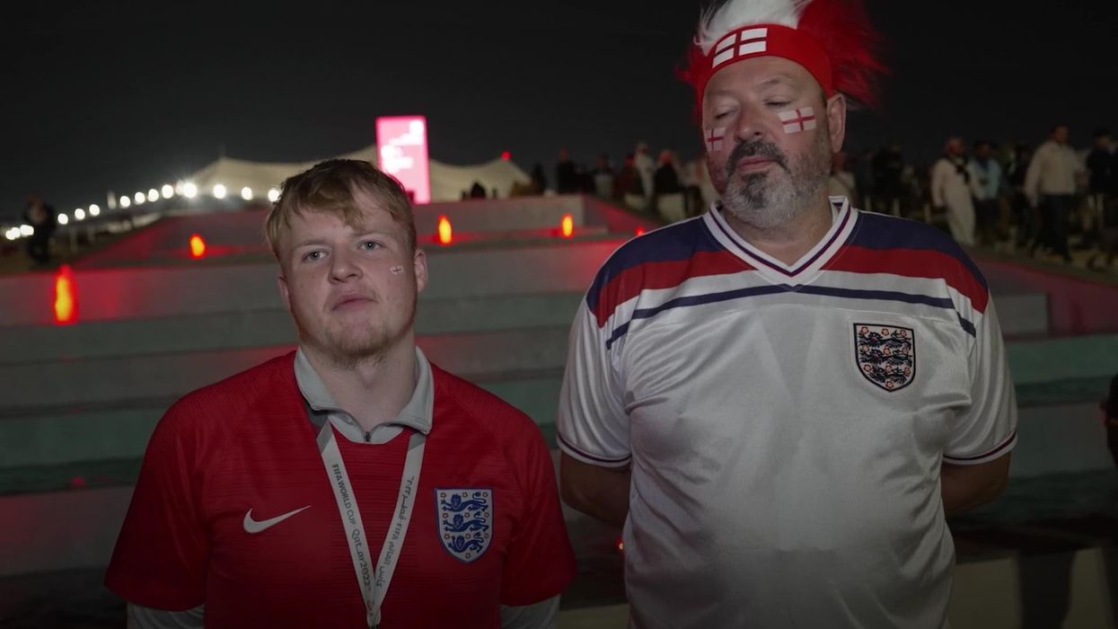 Rishi Sunak and Emmanuel Macron bond over football following England's defeat