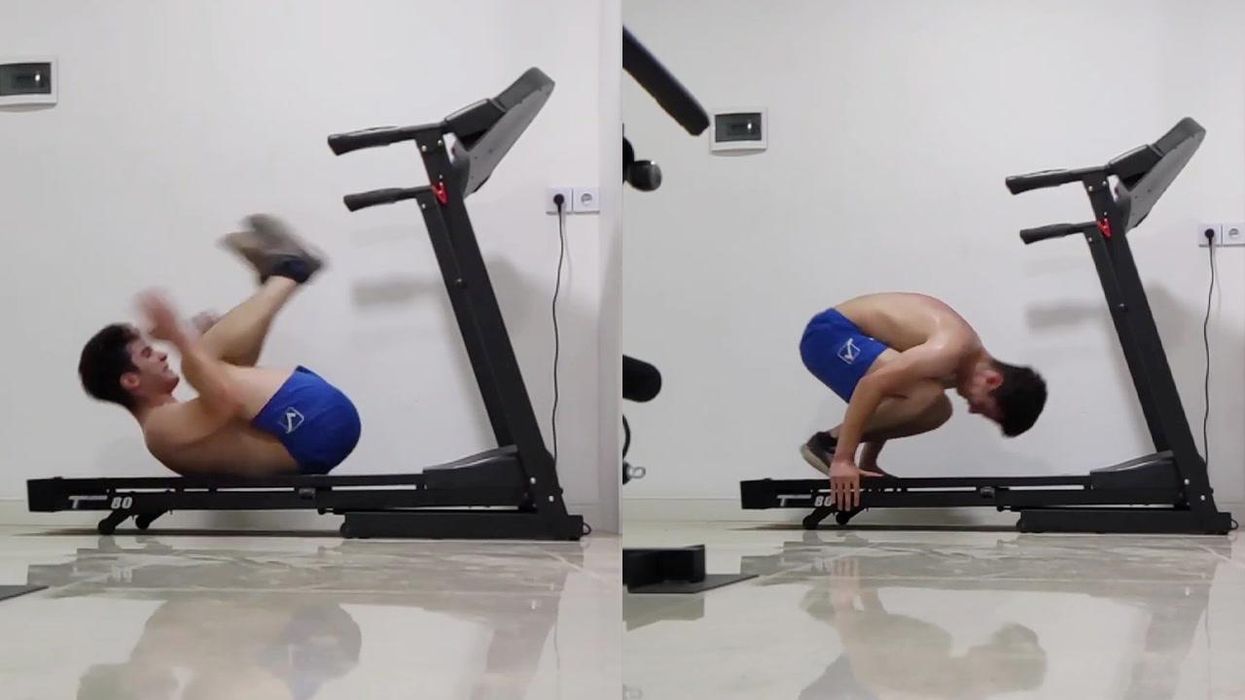 Police called to rescue woman who got trapped upside down at a gym