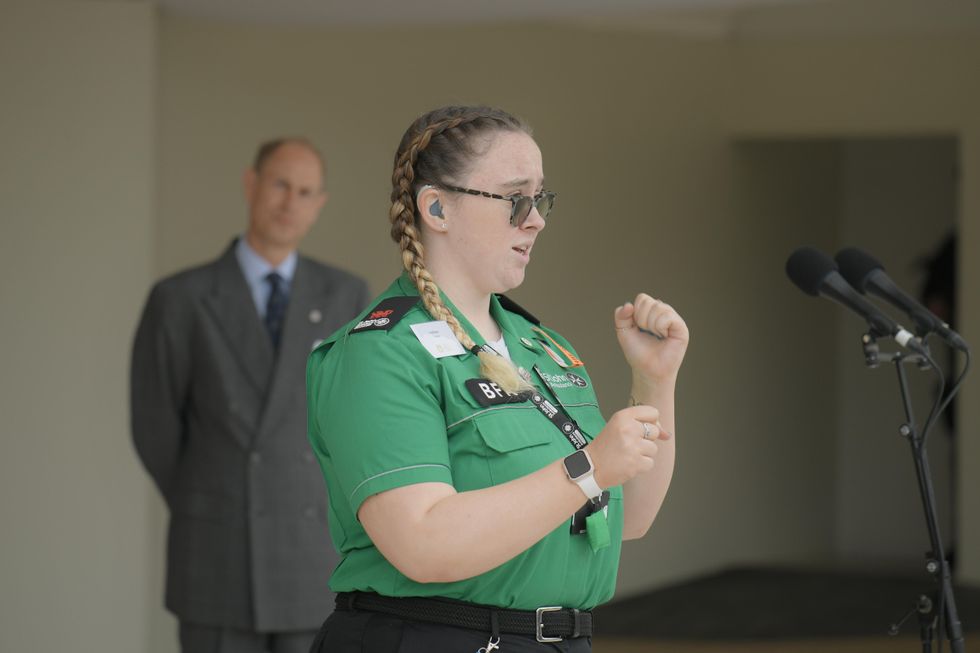 Deaf woman is first to deliver British Sign Language speech at Buckingham Palace