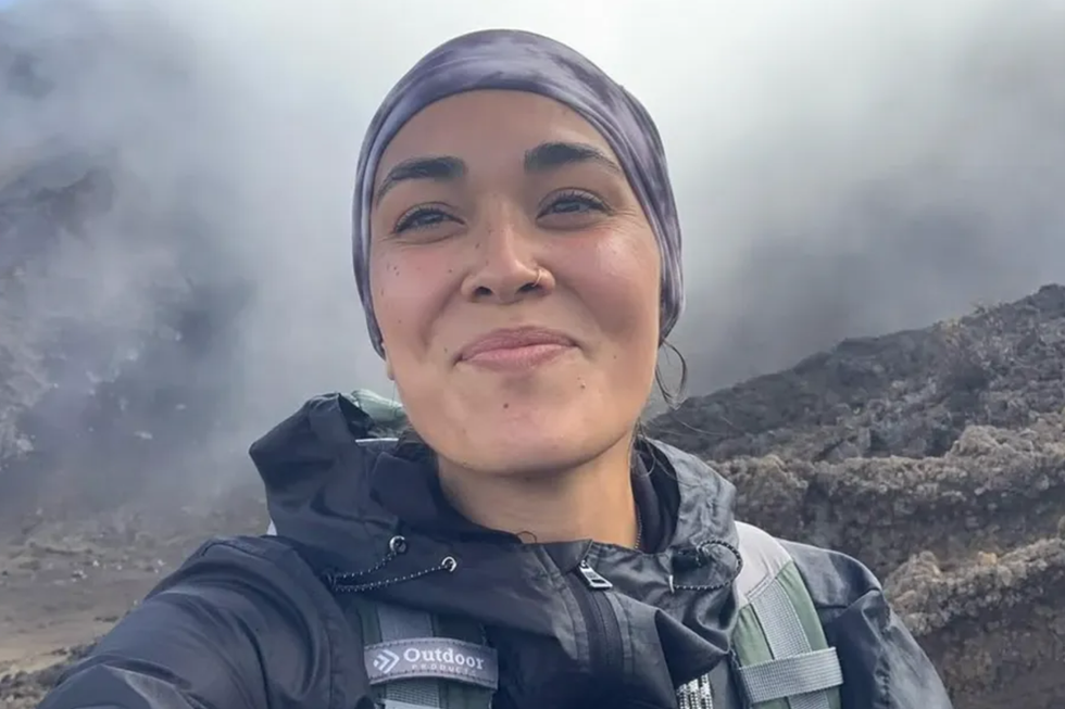 Hannah Kobayashi posts photo of herself hiking in mountains