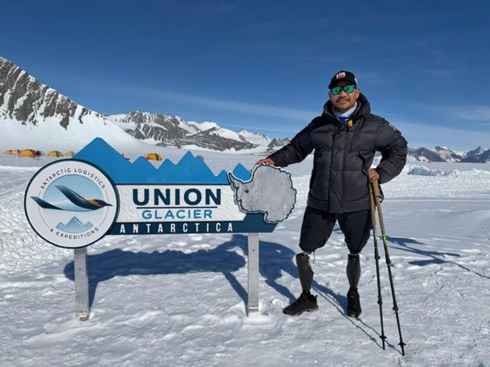 Hari Budha Magar in Antarctica