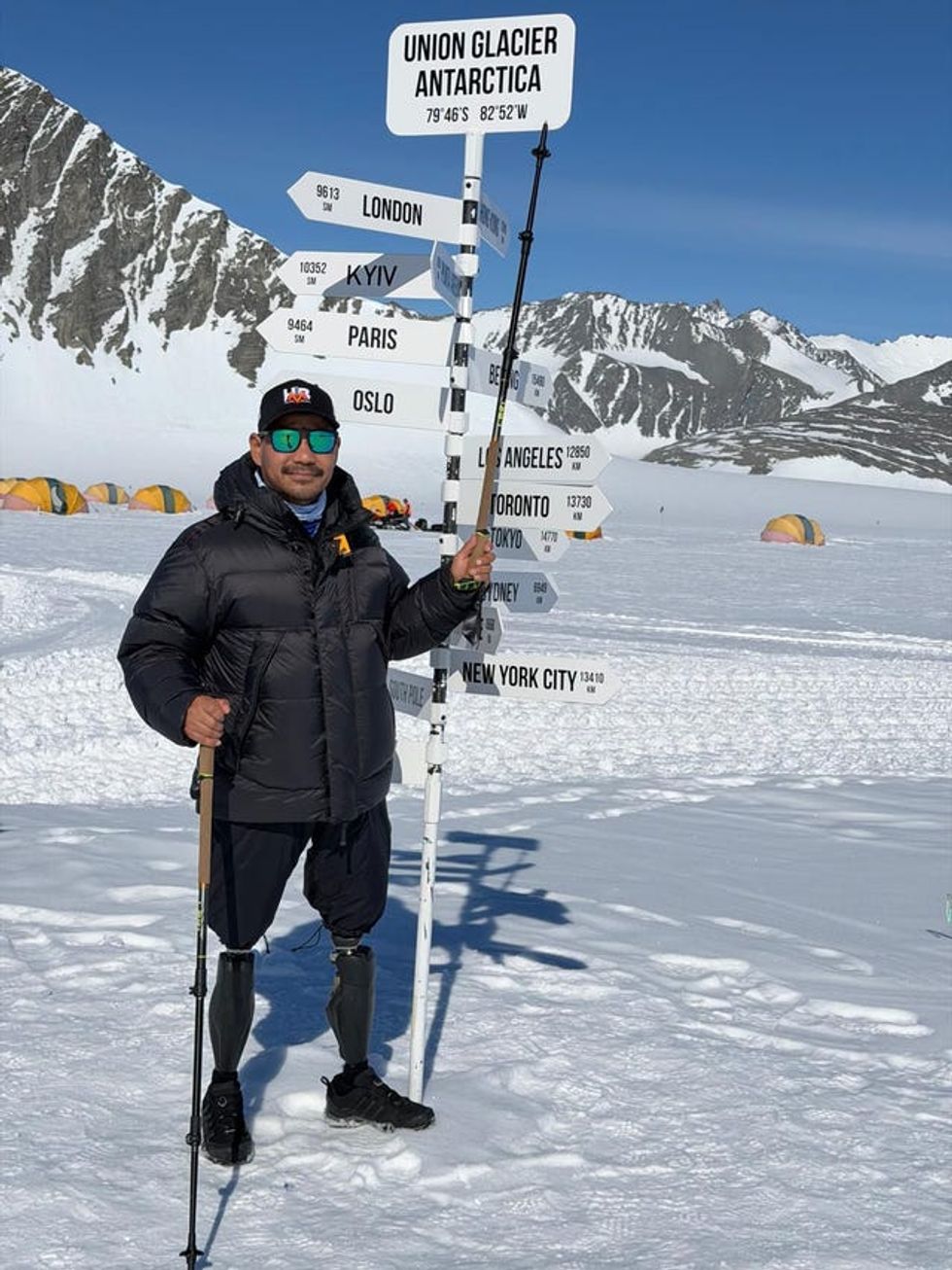 Hari Budha Magar in Antarctica