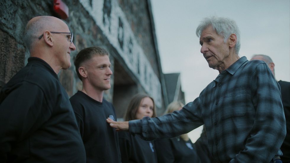Father and son say starring with Harrison Ford in whisky campaign was ‘surreal’