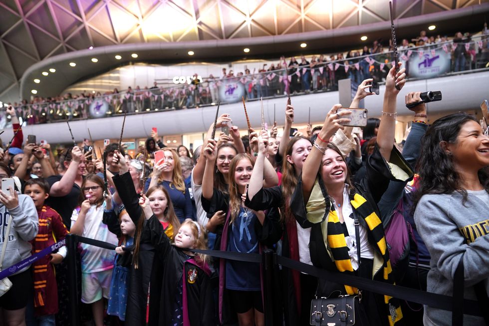 Harry Potter fans mark moment train leaves for Hogwarts at King’s Cross