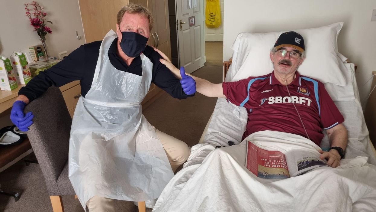 <p>Harry Redknapp meets Frank McHale</p>