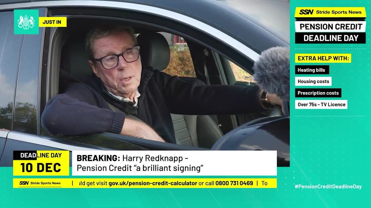 Harry Redknapp stars in bizarre government ad promoting 'deadline day'
