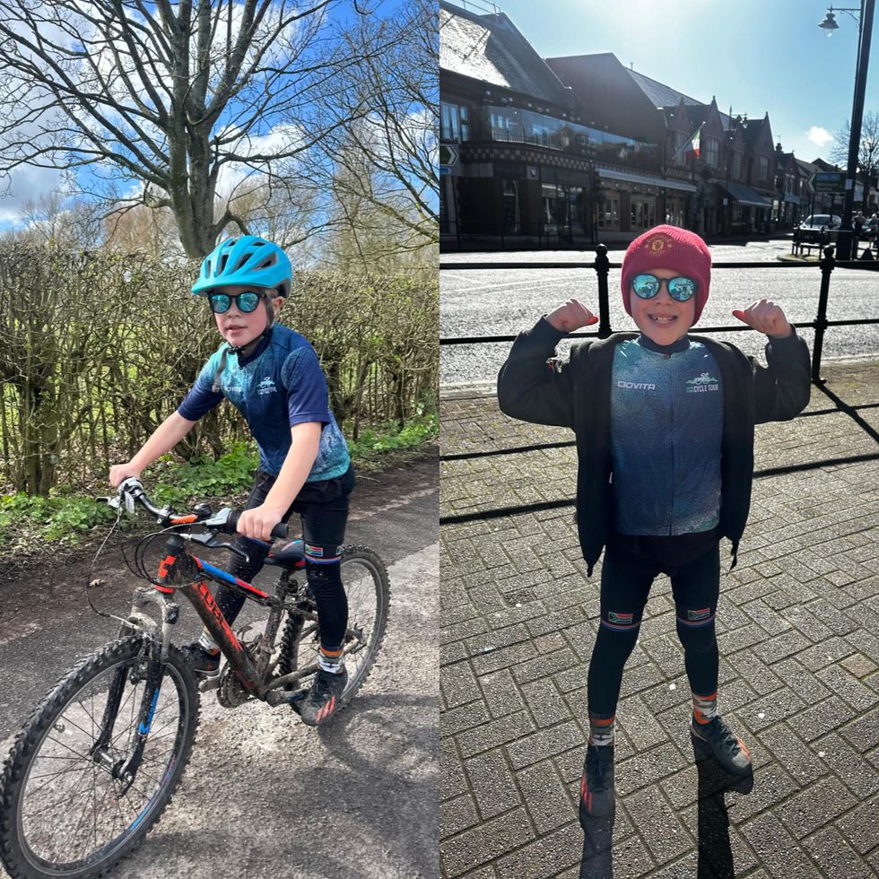 Harvey 2 Old Trafford: Boy, eight, to take on 80-mile cycle to football clubs