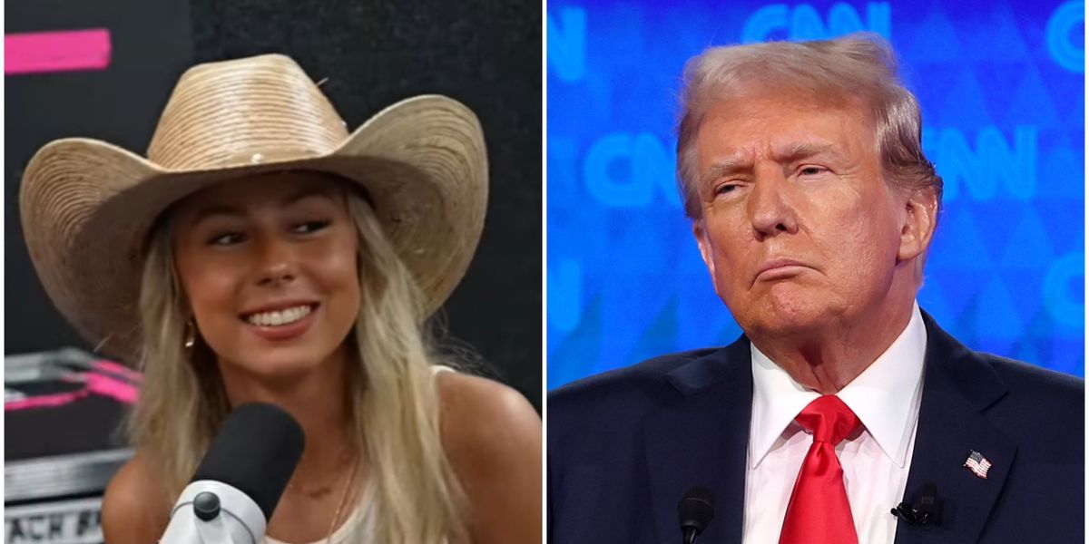 Hawk Tuah girl's answer to Trump question sparks row between ...