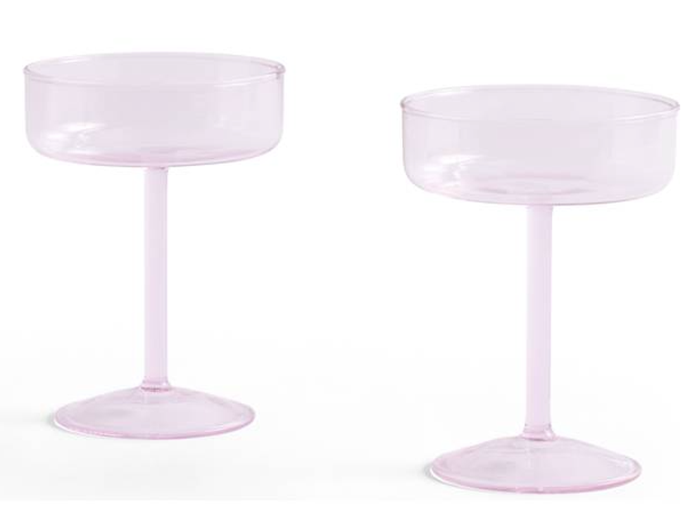 Hay Tint Coupe Sektglas - Blush Pink Champagne Toasting Glasses