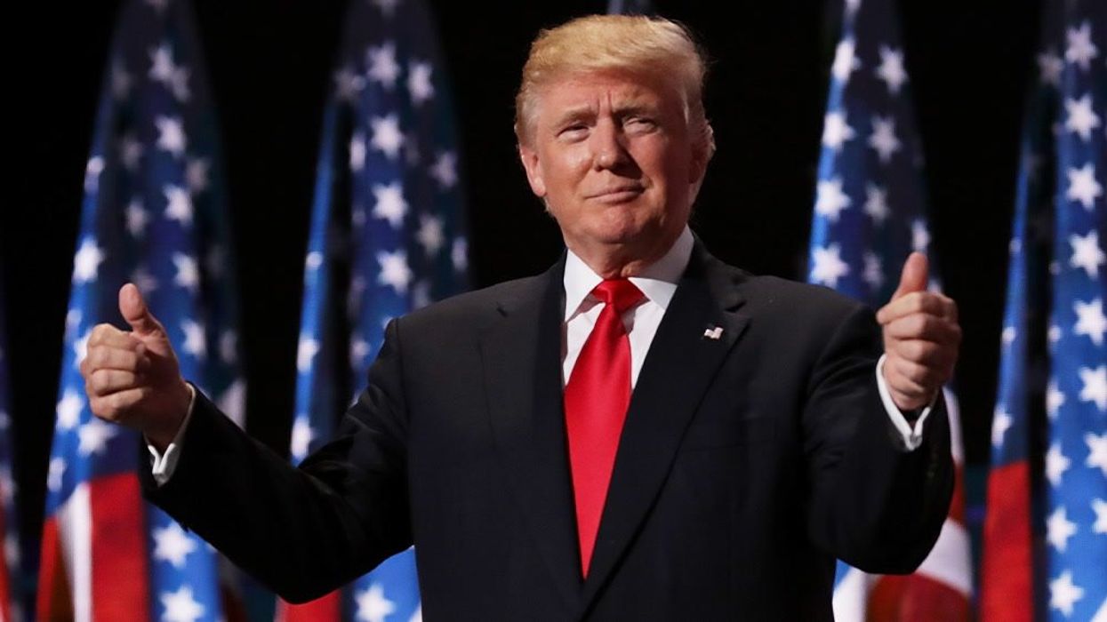This montage of Republicans heading into a Trump rally is everything you'd expect
