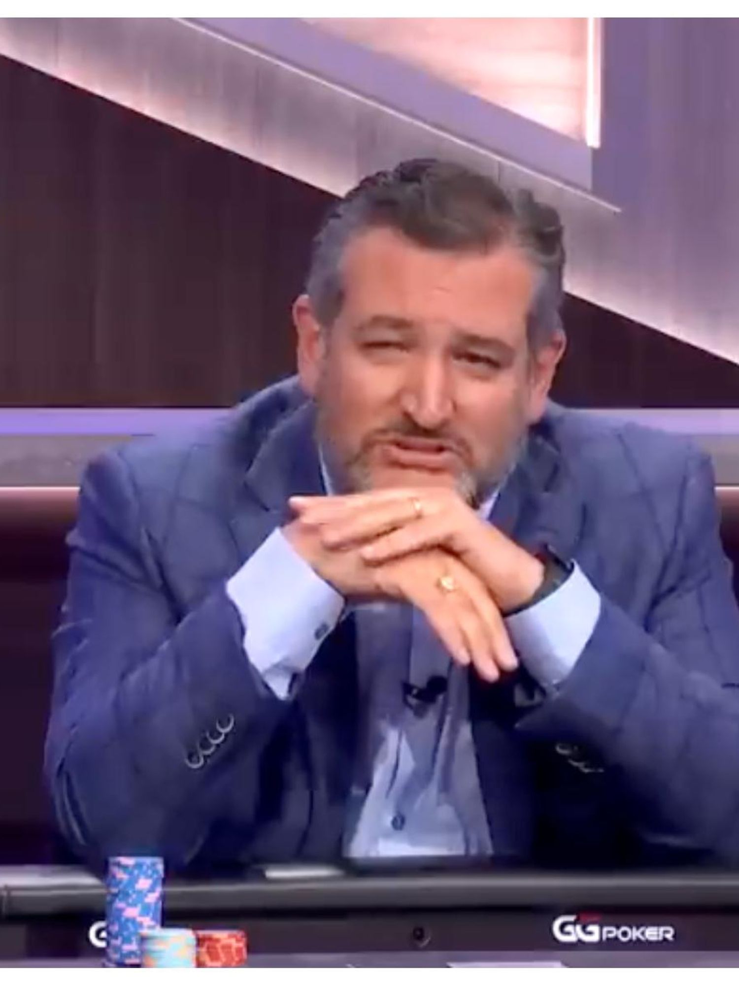 Ted Cruz has 'ridiculous fun' in TV poker game while Texans demand gun reform