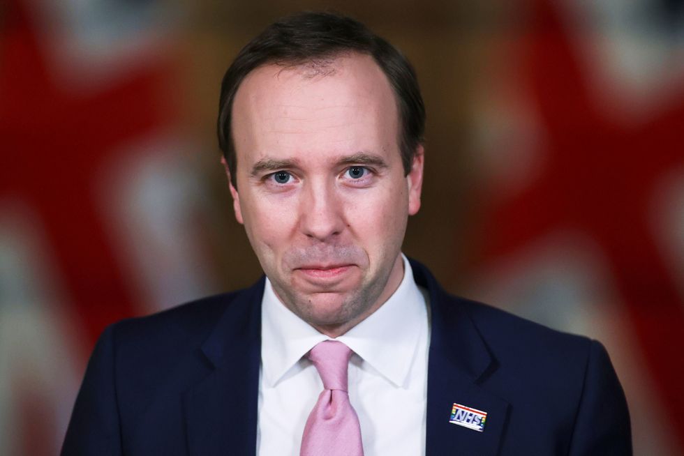 Health secretary Matt Hancock speaks at a press conference on 17 March, 2021.