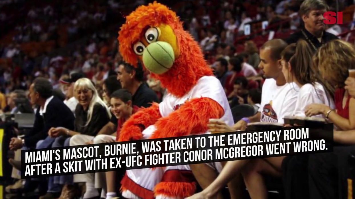 Miami Heat mascot hospitalised after Conor McGregor punch at NBA Final