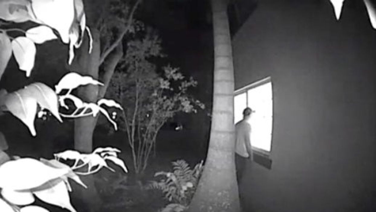 <p>Her bed was pushed underneath the window, meaning he was just inches away while she slept</p>