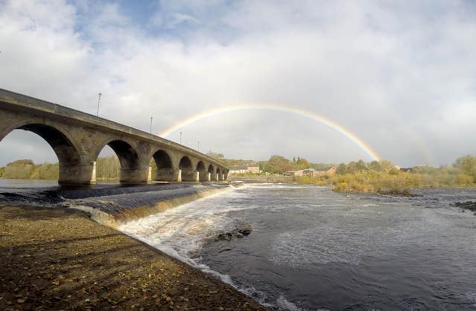 Hexham Weir as the River Tyne (Tom White/PA)