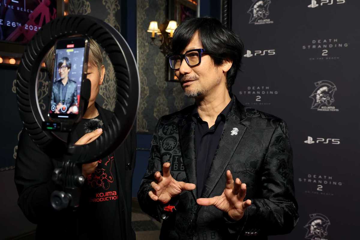 Hideo Kojima attends the "Death Stranding 2: On The Beach" Game Premiere at The Orpheum Theatre on June 08, 2025 in Los Angeles, California