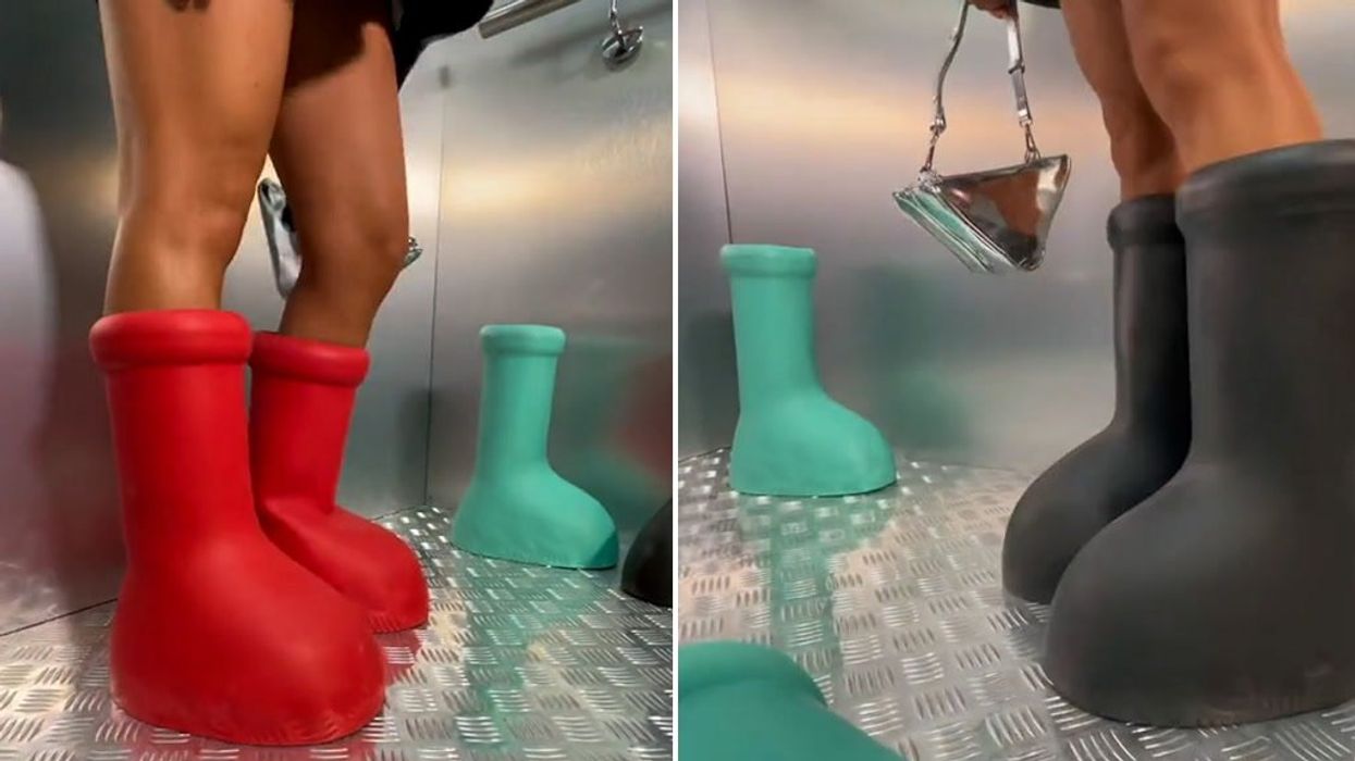 You can now buy a high-street version of the viral MSCHF 'big red boots'