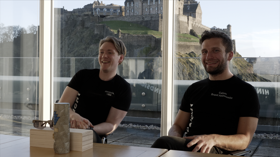 HindSight co-founders Alex Macdonald and Callum Skinner (right)