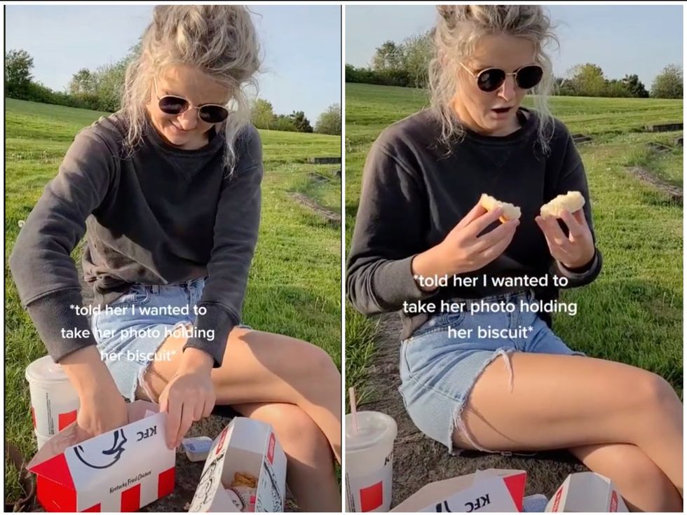 <p>His girlfriend tucked into her fast food meal with no idea her life was about to change</p>