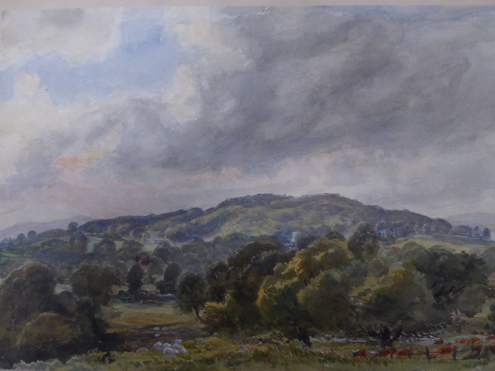 Historic watercolour c. 1860-80 by 11th Baronet Sir Thomas Acland which is helping inform vision for boosting nature conservation work at Killerton Credit Fi Hailstone NT