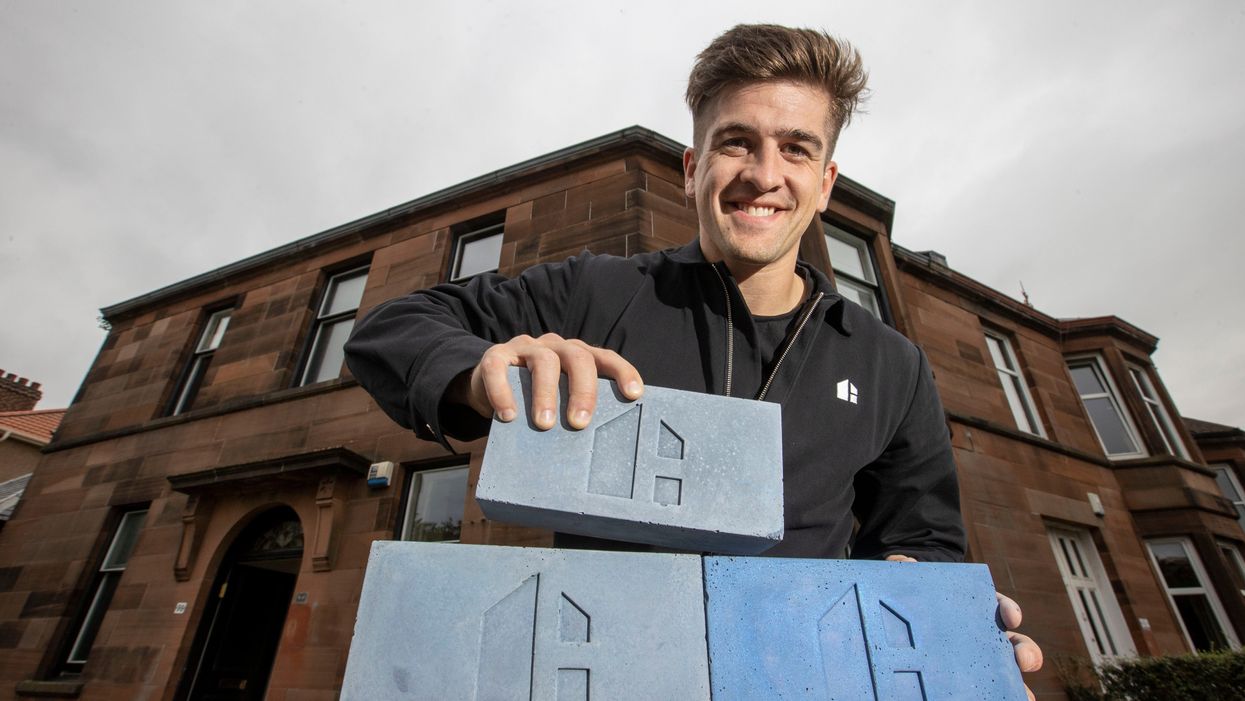 Hoko founder Danny Campbell with £75,000 worth of the bricks (Jeff Holmes/PA)