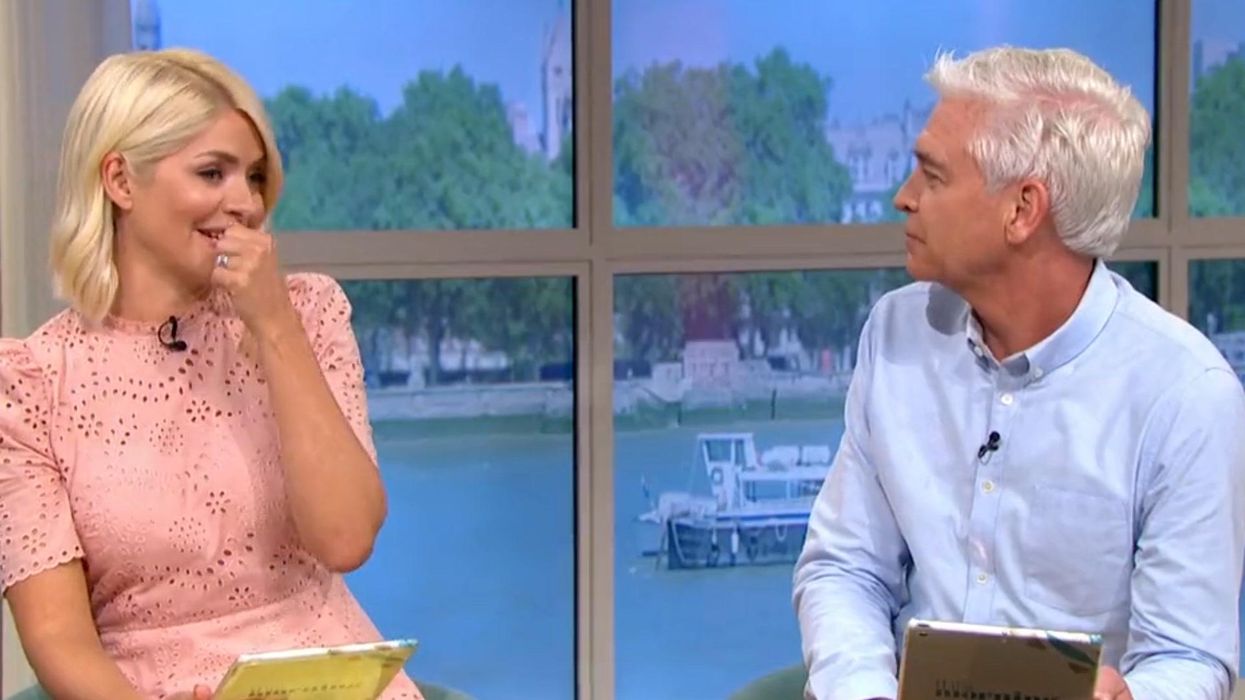 Holly Willoughby jokes son farted in Piers Morgan's dressing room and ran off