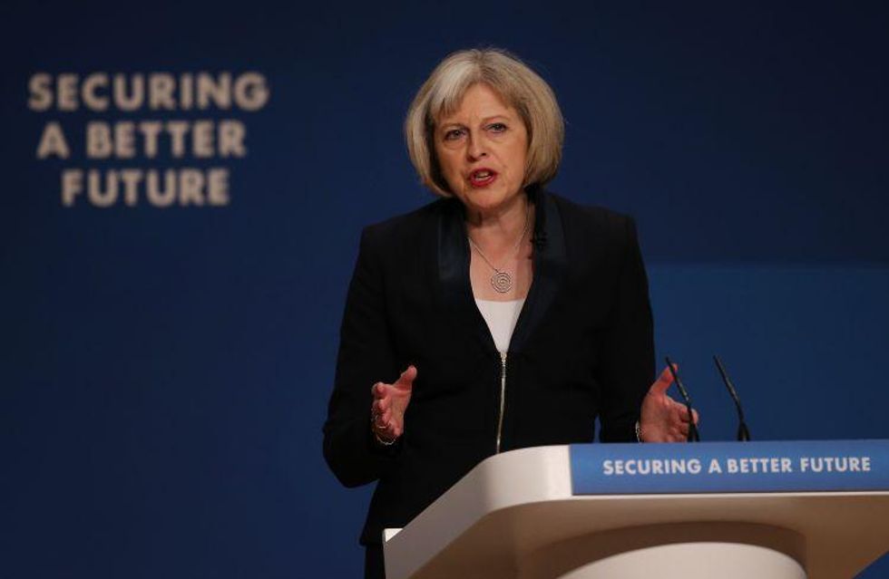 Home secretary Theresa May