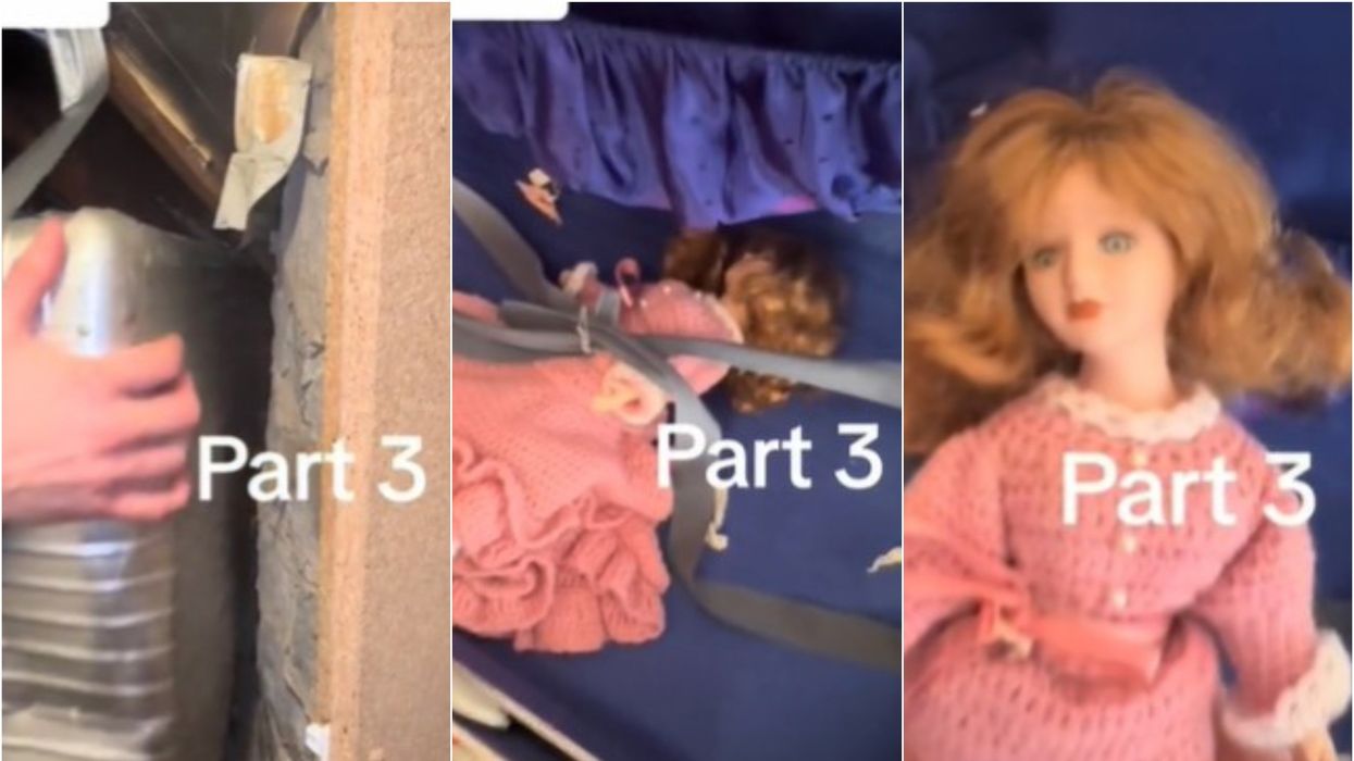 Homeowner left horrified after opening old suitcase found hidden behind wall