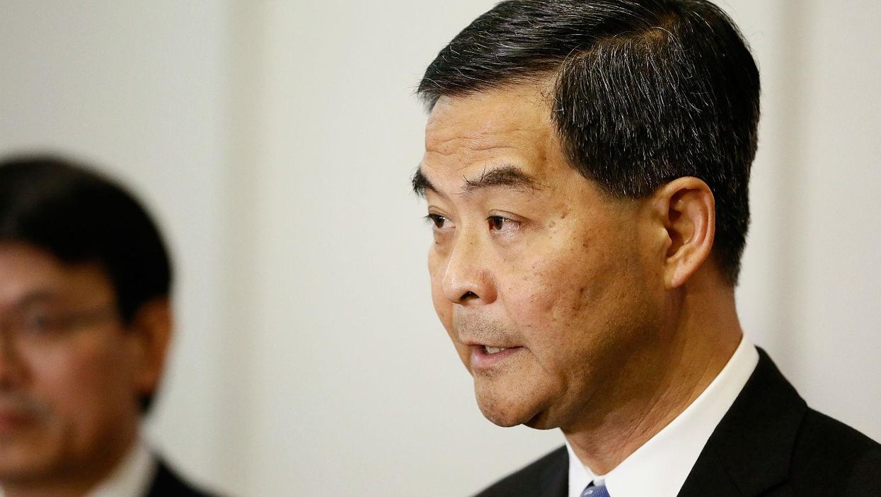 Hong Kong's pro-Beijing chief executive Leung Chun-ying