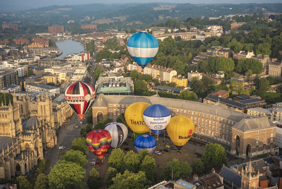 Hot air balloons fill the sky above Bristol ahead of annual fiesta