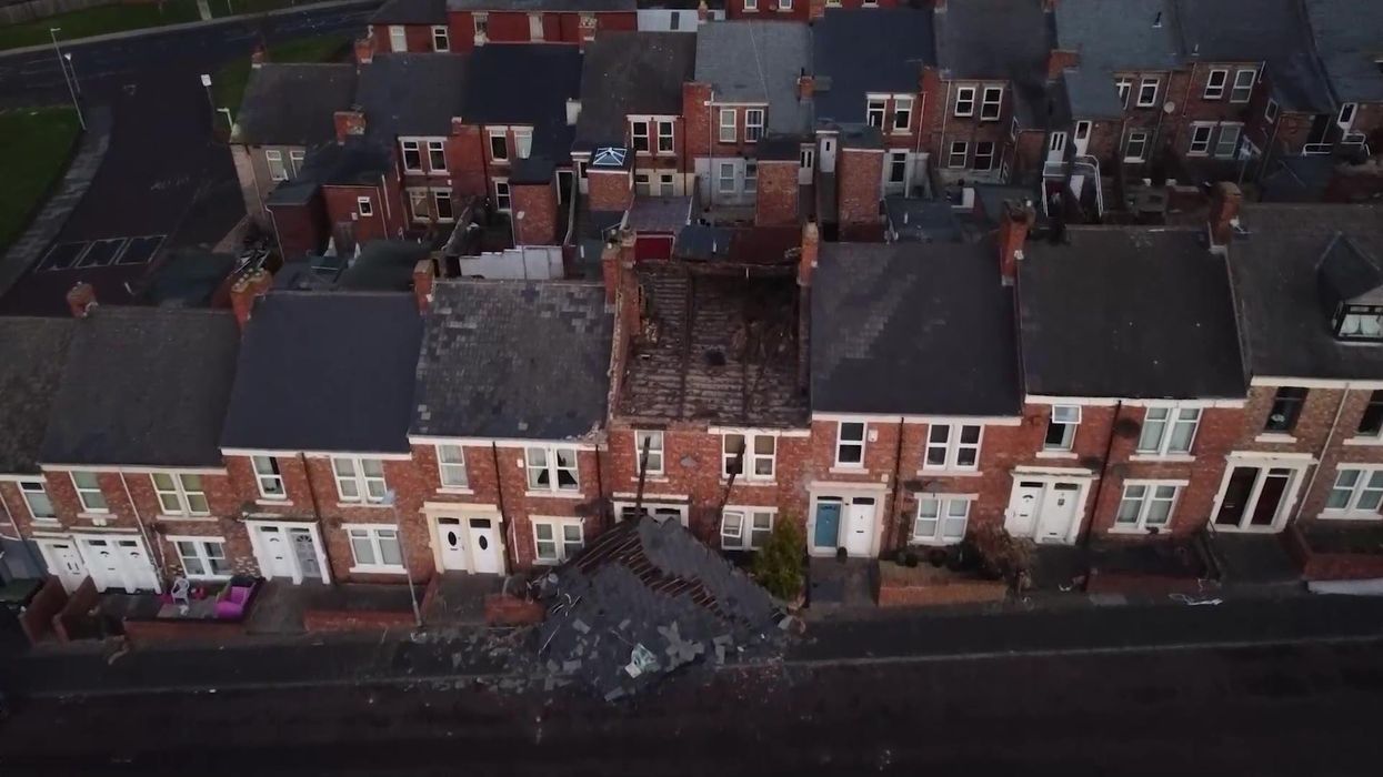 House roof blown off in Gateshead after Storm Malik sweeps across north of UK