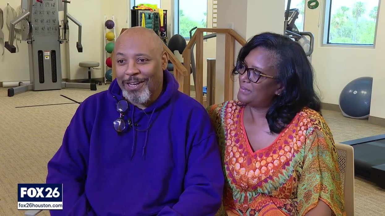 Hospital helps college sweethearts tie the knot following stroke