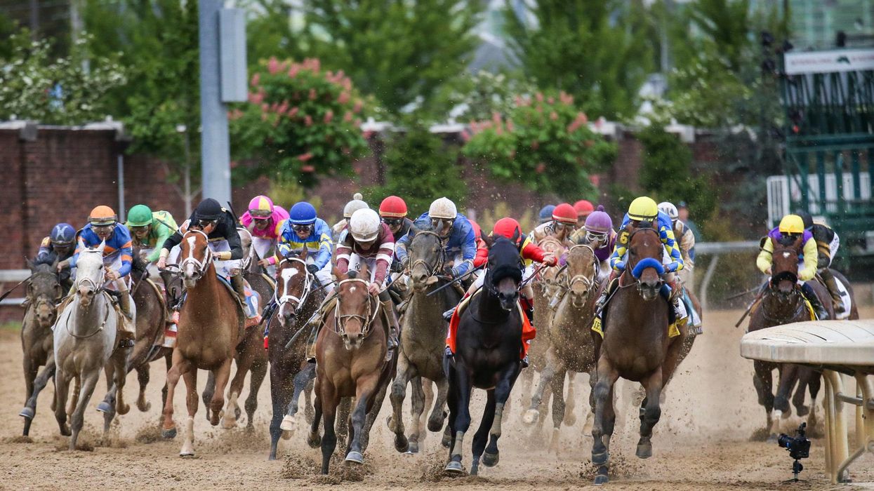 The moment a man lost $1.5m bet at Kentucky Derby was captured on camera
