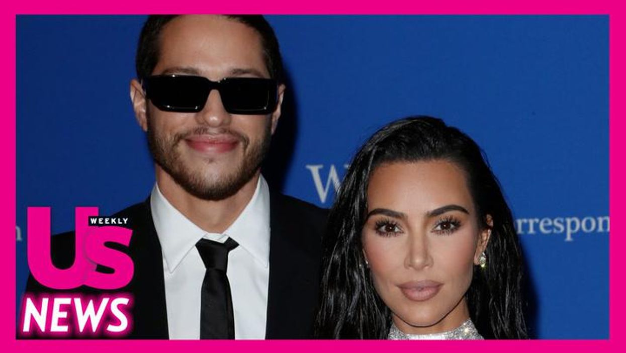 Kim Kardashian mocked for staring at herself while kissing Pete Davidson