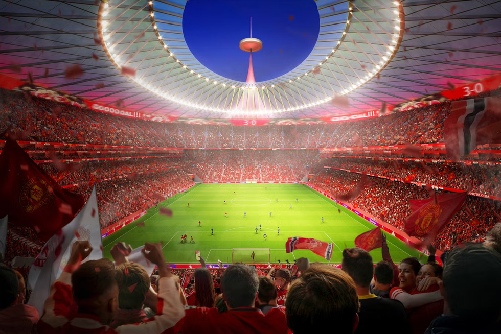 How the inside of Manchester United's new stadium could look
