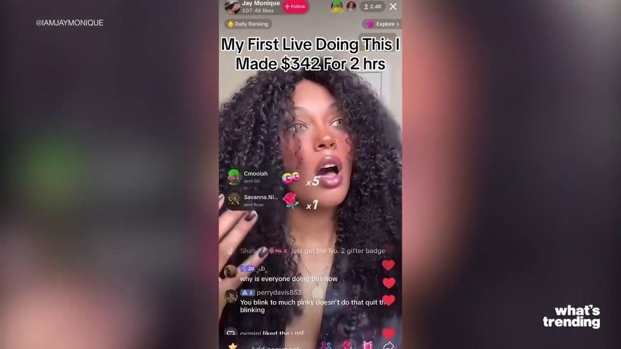 Who is Pinkydoll and how much does she earn on TikTok Live?