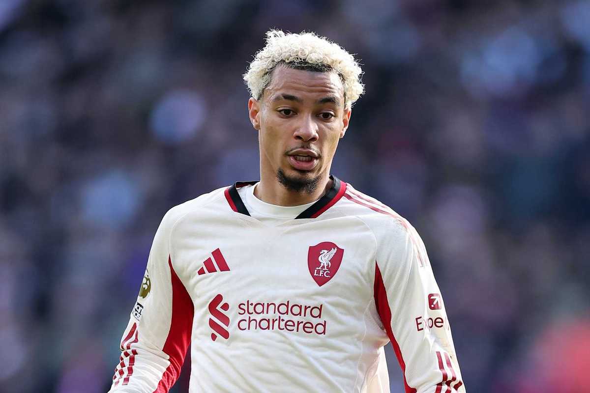 Hugo Ekitike of Liverpool during the Premier League match between Nottingham Forest and Liverpool at City Ground on February 22, 2026 in Nottingham, England