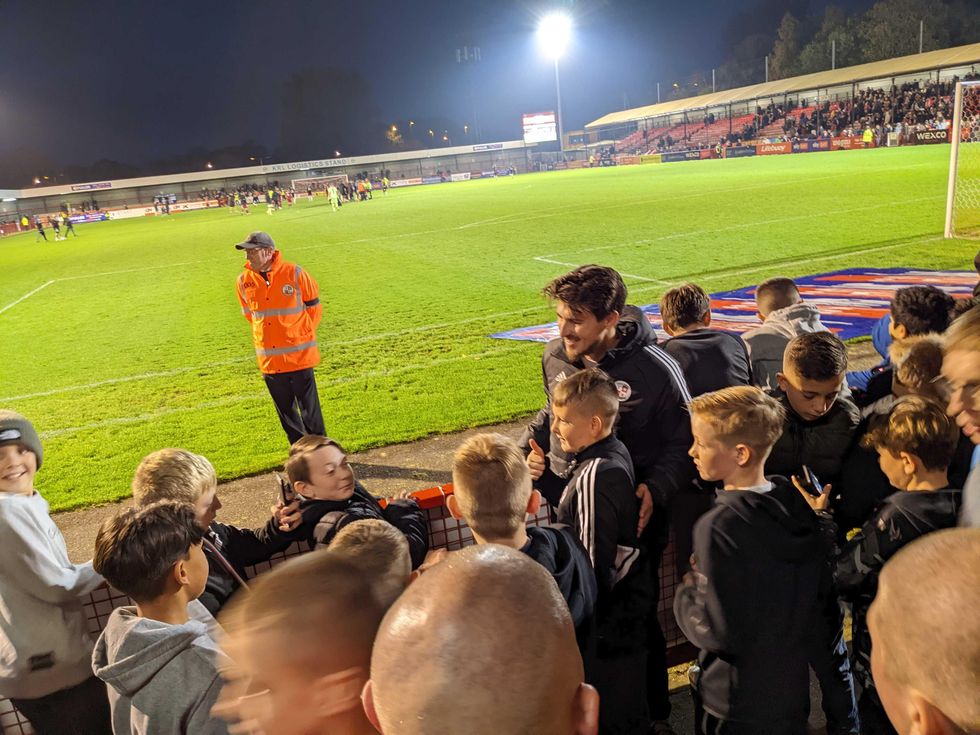 Hunter attends games when he can