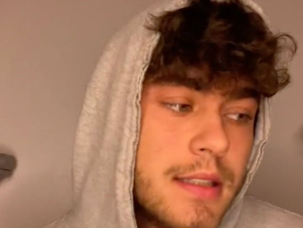 Hunter Ecimovic taking to TikTok to address the situation.