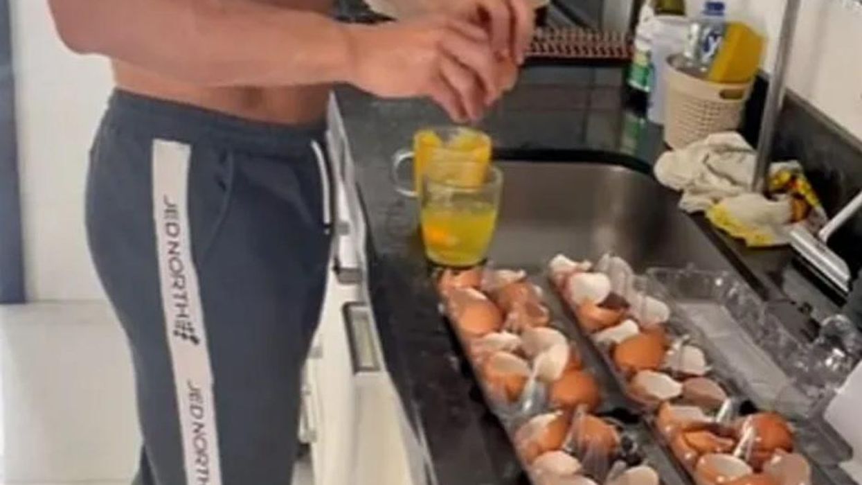 Fitness influencer eats 100 eggs a day to stay in shape