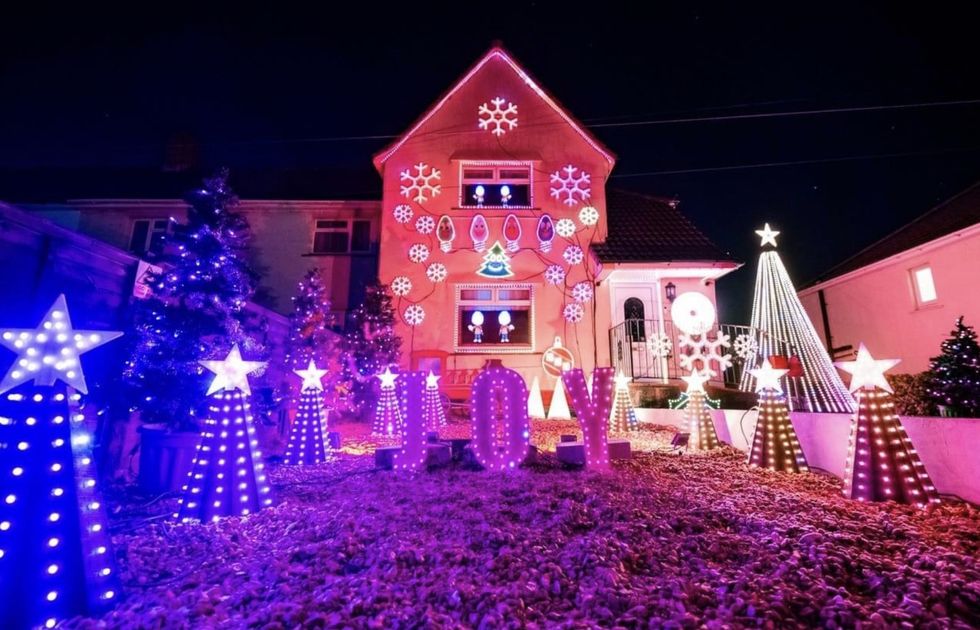 Bristol couple provide festive cheer by using 28,000 bulbs to light up home