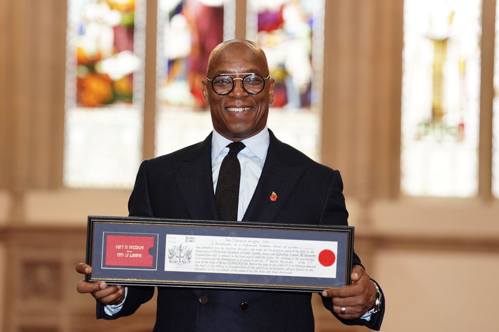 Ian Wright receives Freedom of the City of London